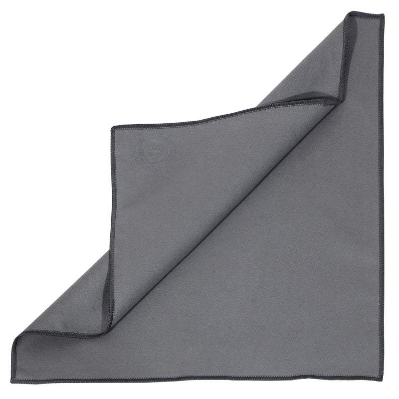 Mivi MI&VI Synthetic Chamois Microfiber Instrument Cleaning & Polishing Cloth for Violin, Viola, Cello, Bass, Guitar, Saxophone, Flute 12x12in (Charcoal-Grey) - Image 2